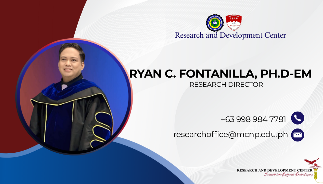 Dr. Ryan C. Fontanilla, Ph.D.-EM - Research Director