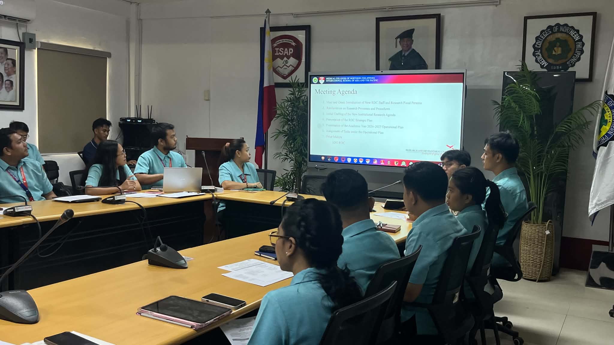 Presentation of Institutional Research Agenda