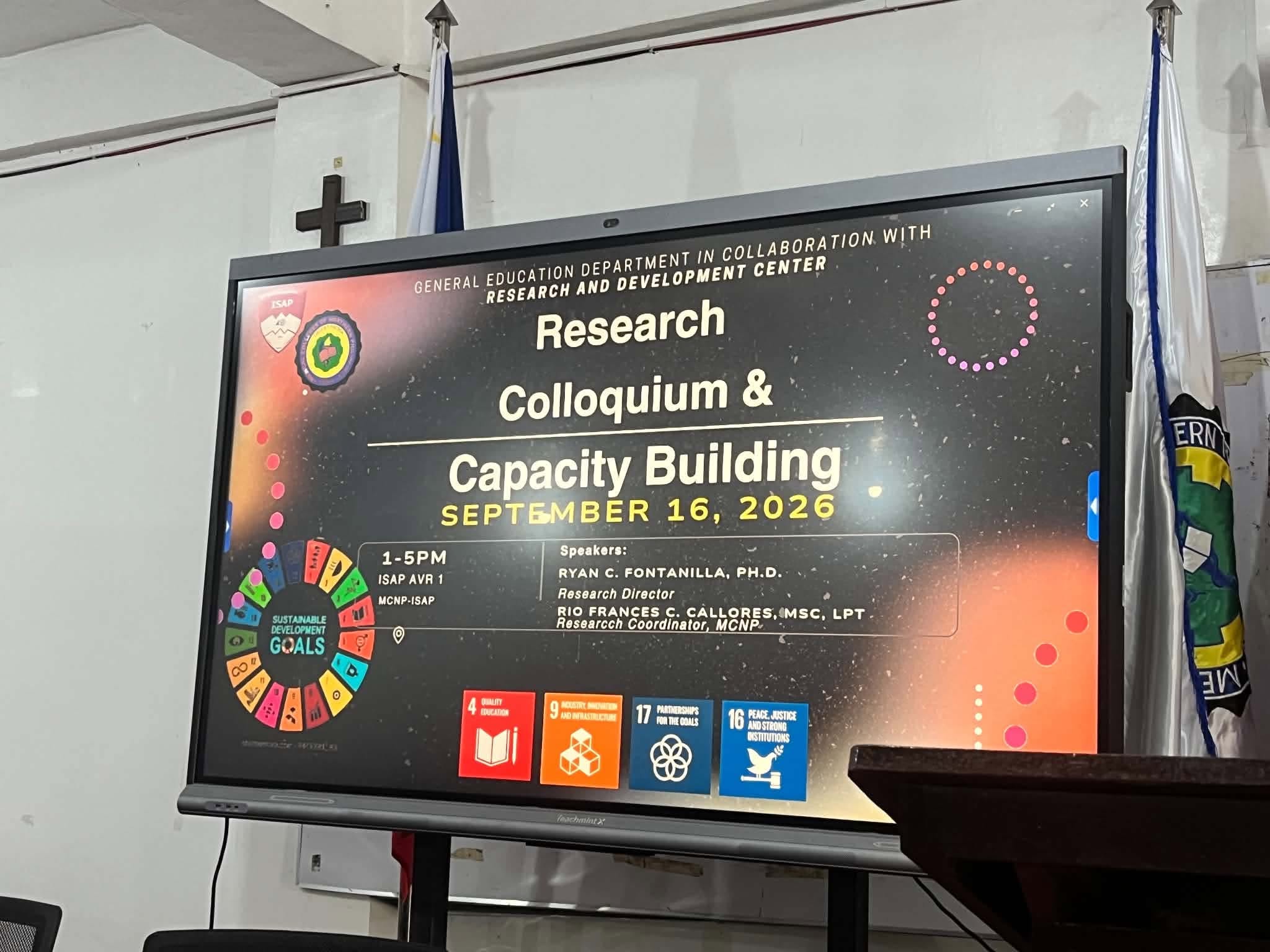 Dr. Ryan C. Fontanilla presenting A Practical Guide to Research Problem Formulation