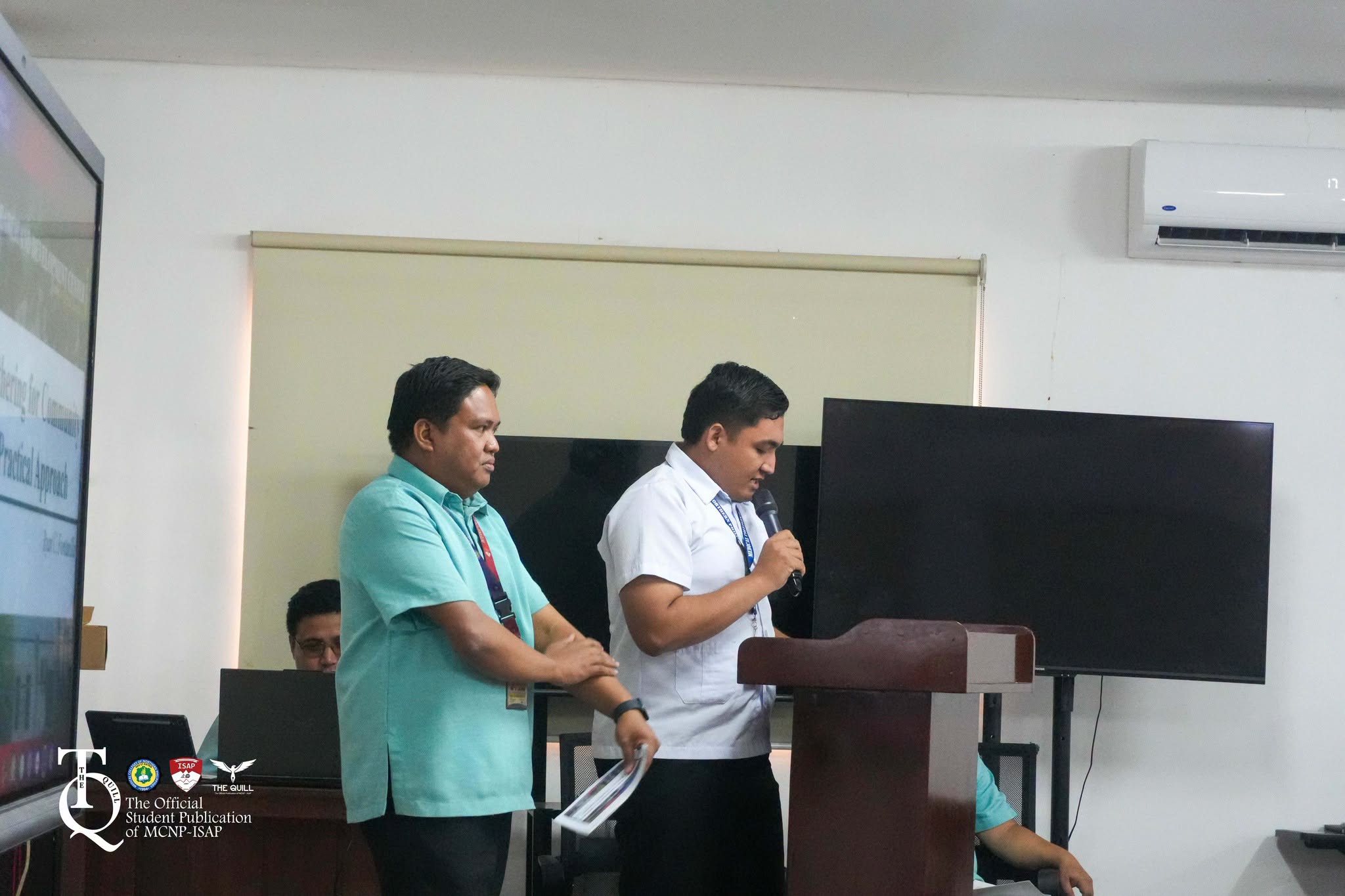 MCNP-ISAP Community Extension Services orientation session with student moderator and Dr. Fontanilla