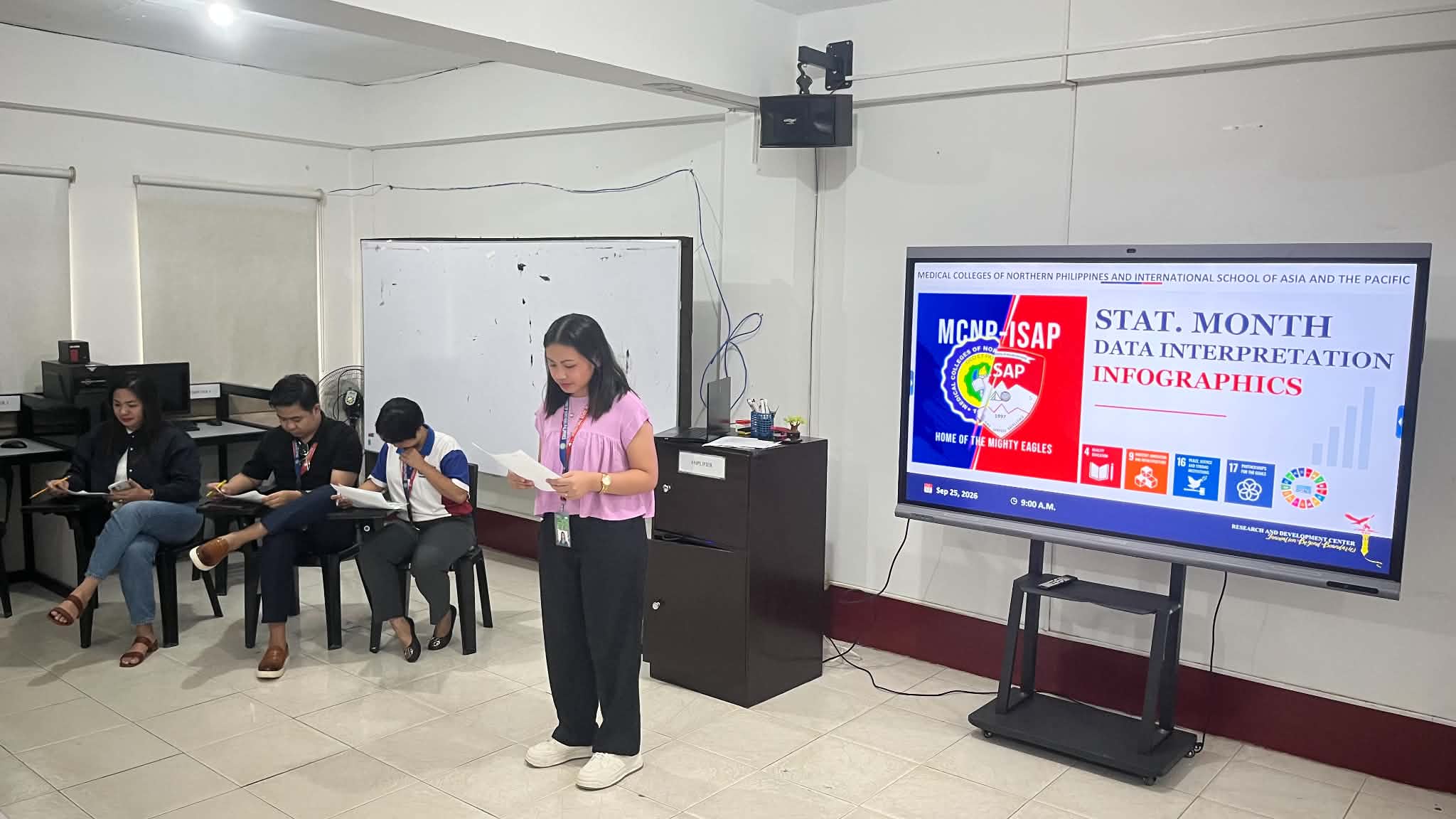 Opening of the Data Interpretation and Infographics Competition with the board of judges