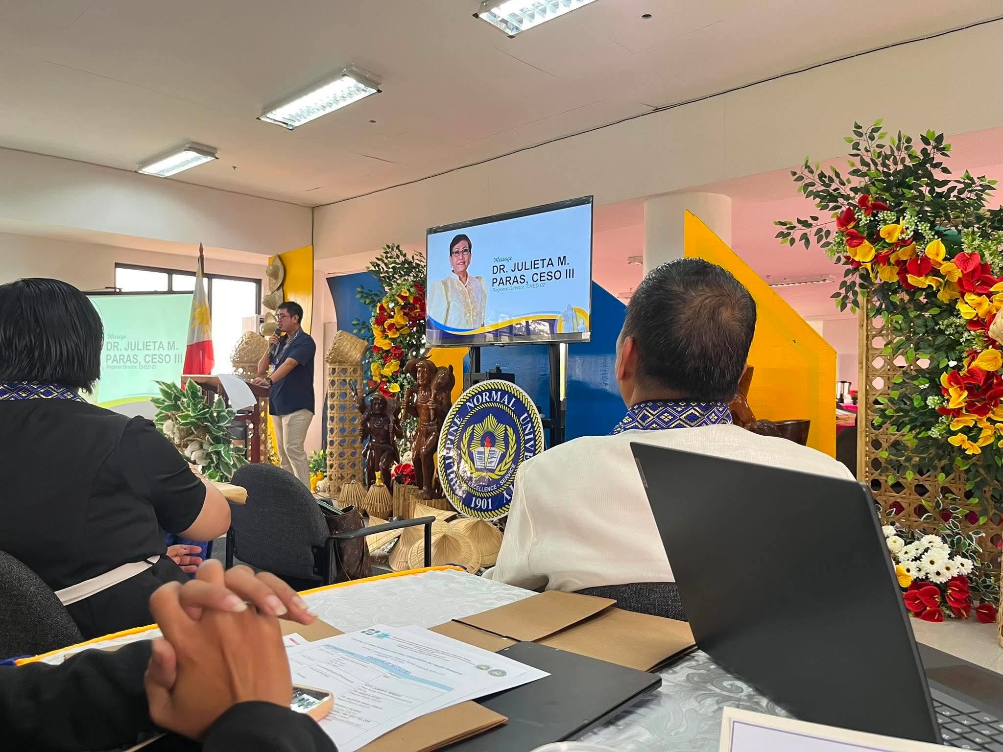 Opening address presented by Dr. Julieta M. Paras, CESO III, Regional Director of CHED Regional Office 02