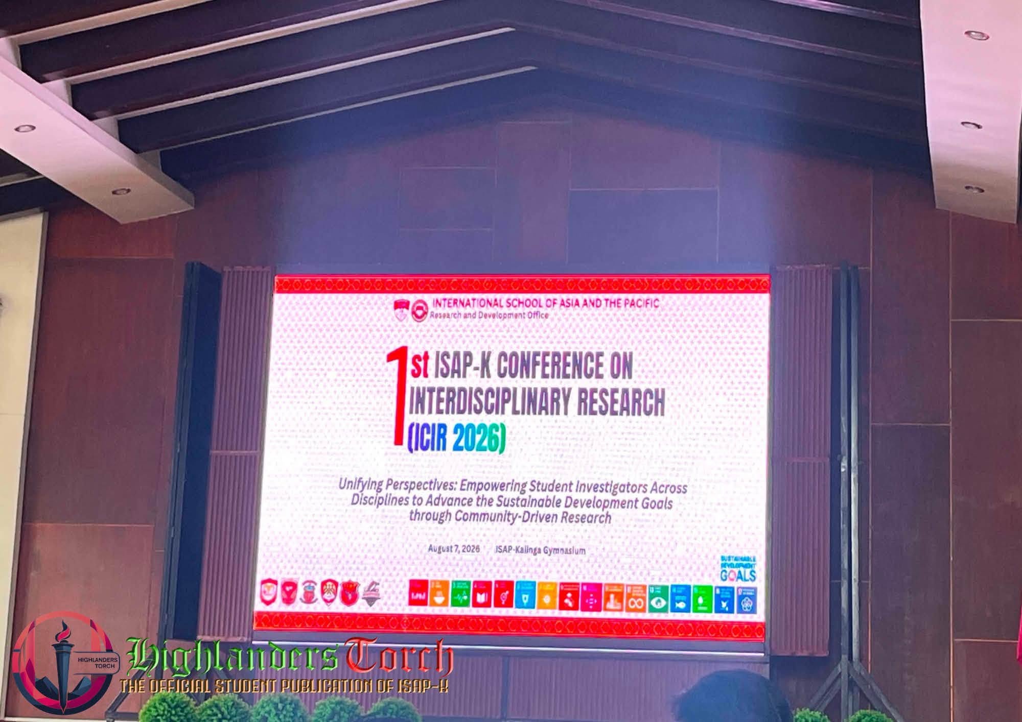 1st ISAP-K Conference on Interdisciplinary Research (ICIR 2026) backdrop with UN Sustainable Development Goals