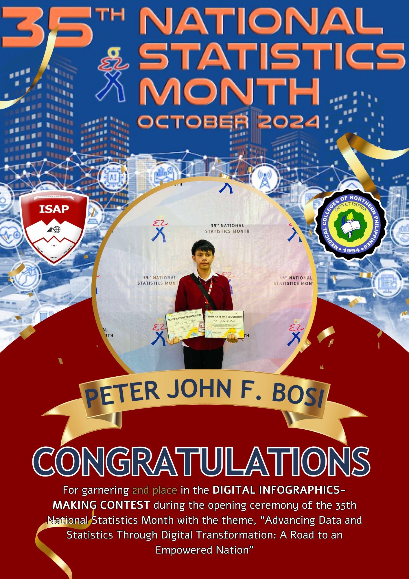 Winning Infographic entry - Peter John F. Bosi