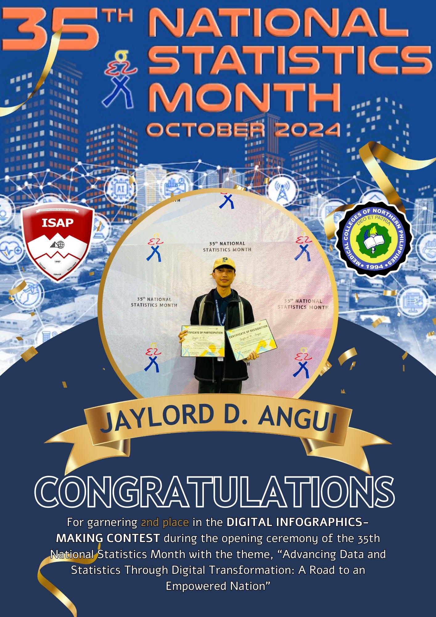 Winning Infographic entry - Jaylord D. Angui