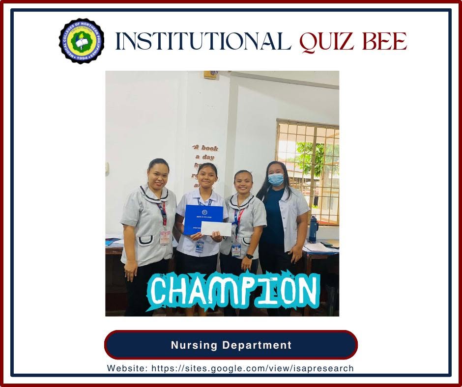 MCNP Champion - Nursing Department (Sharmelyn T. Torres)
