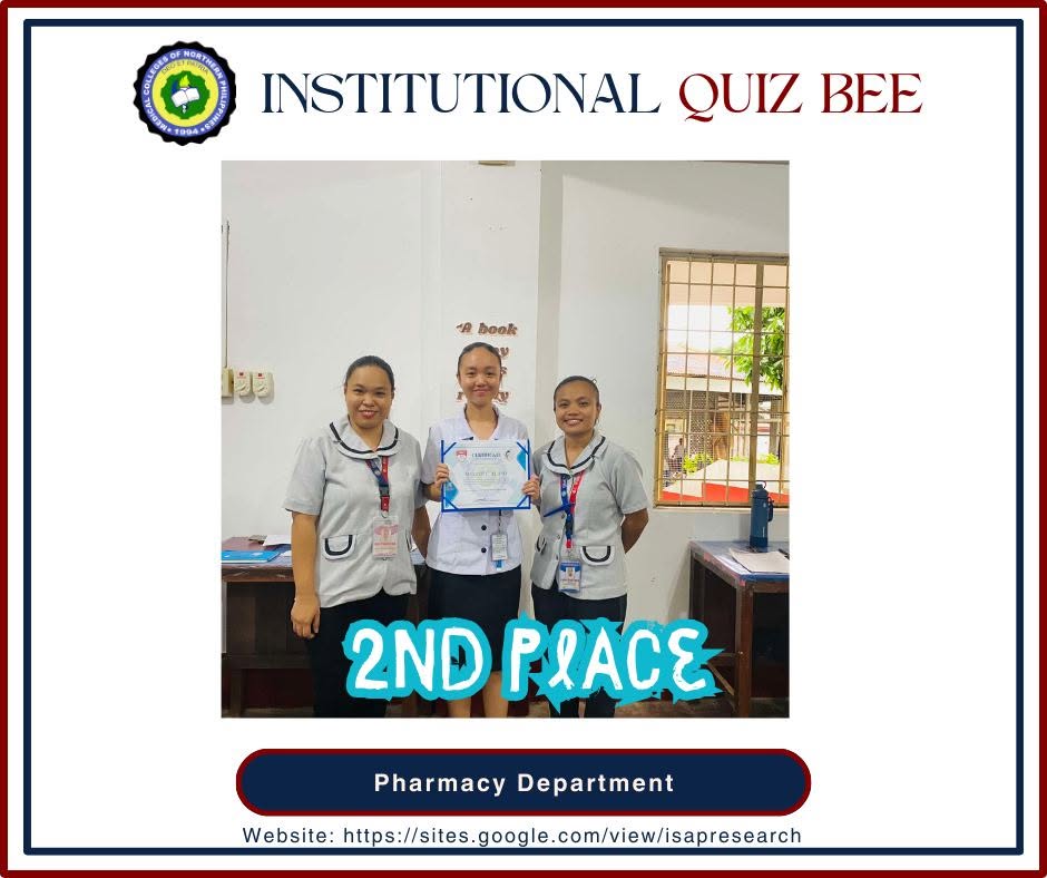 MCNP 2nd Place - Pharmacy Department