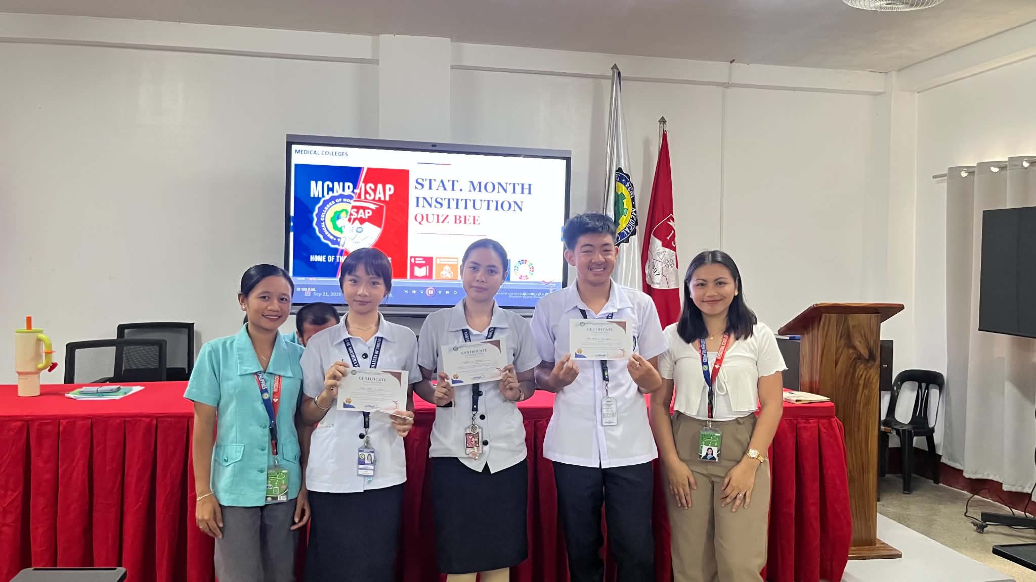 MCNP-ISAP Statistical Month Institutional Quiz Bee