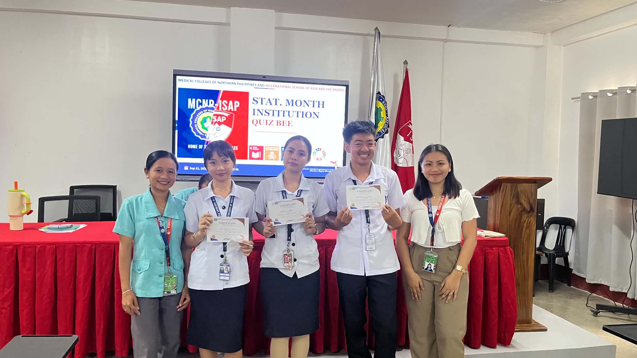 Student contestants focused on solving statistical problem sets