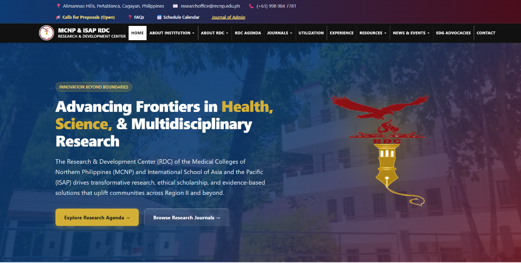 MCNP–ISAP RDC Digital Platform Website