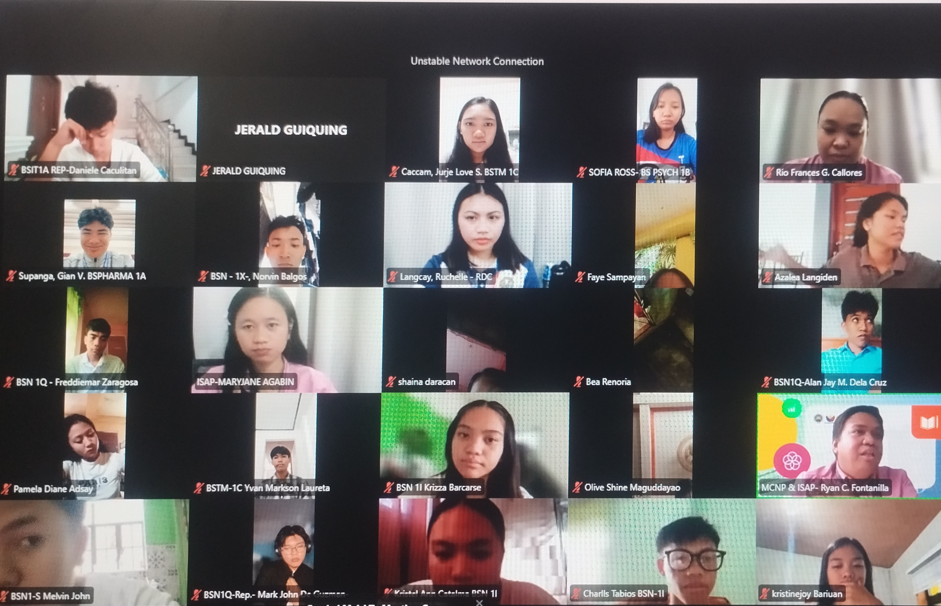 Faculty and student attendees in data appreciation training