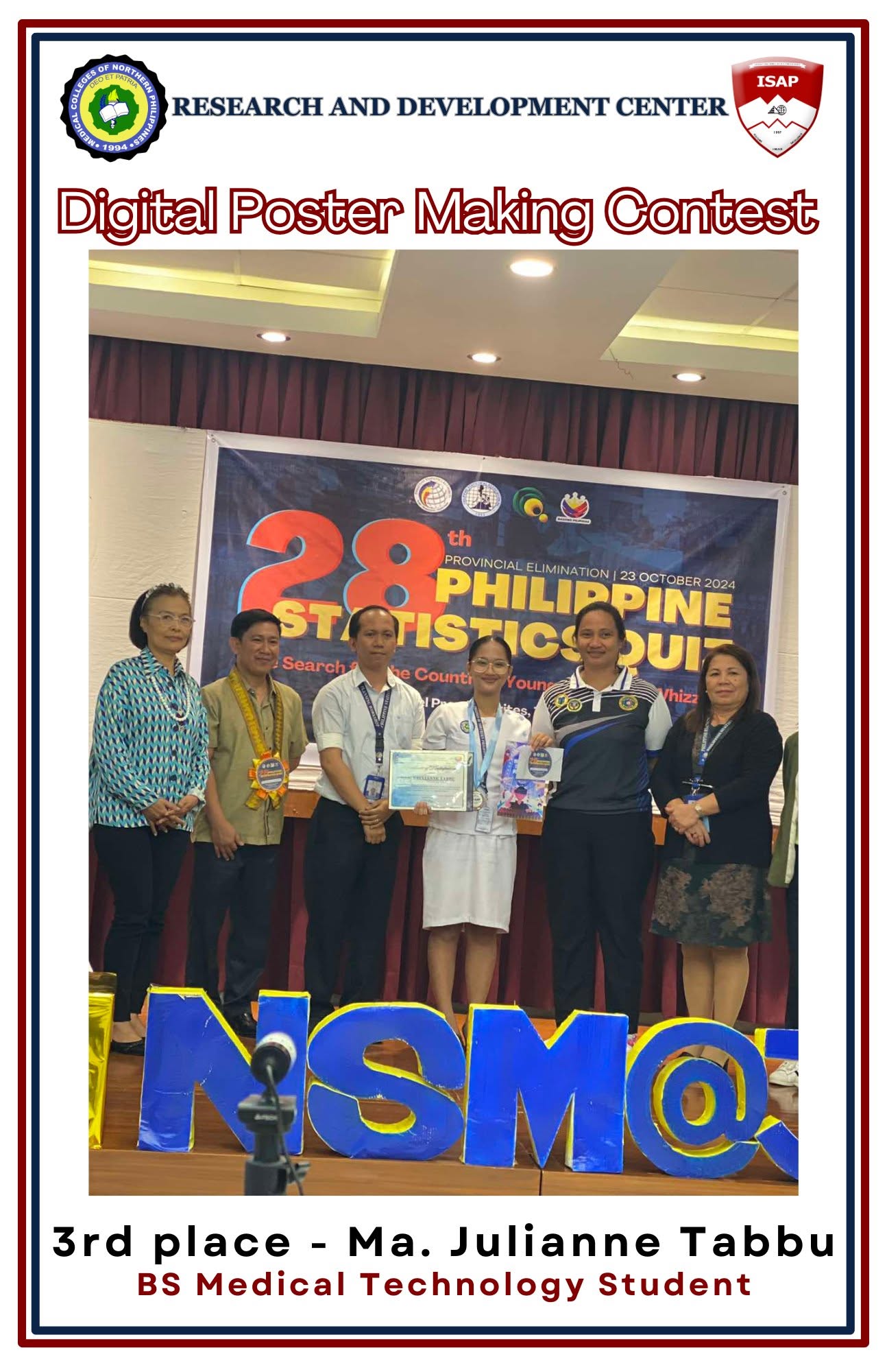 Digital Poster Making Contest 3rd Place - Ma. Julianne Tabbu