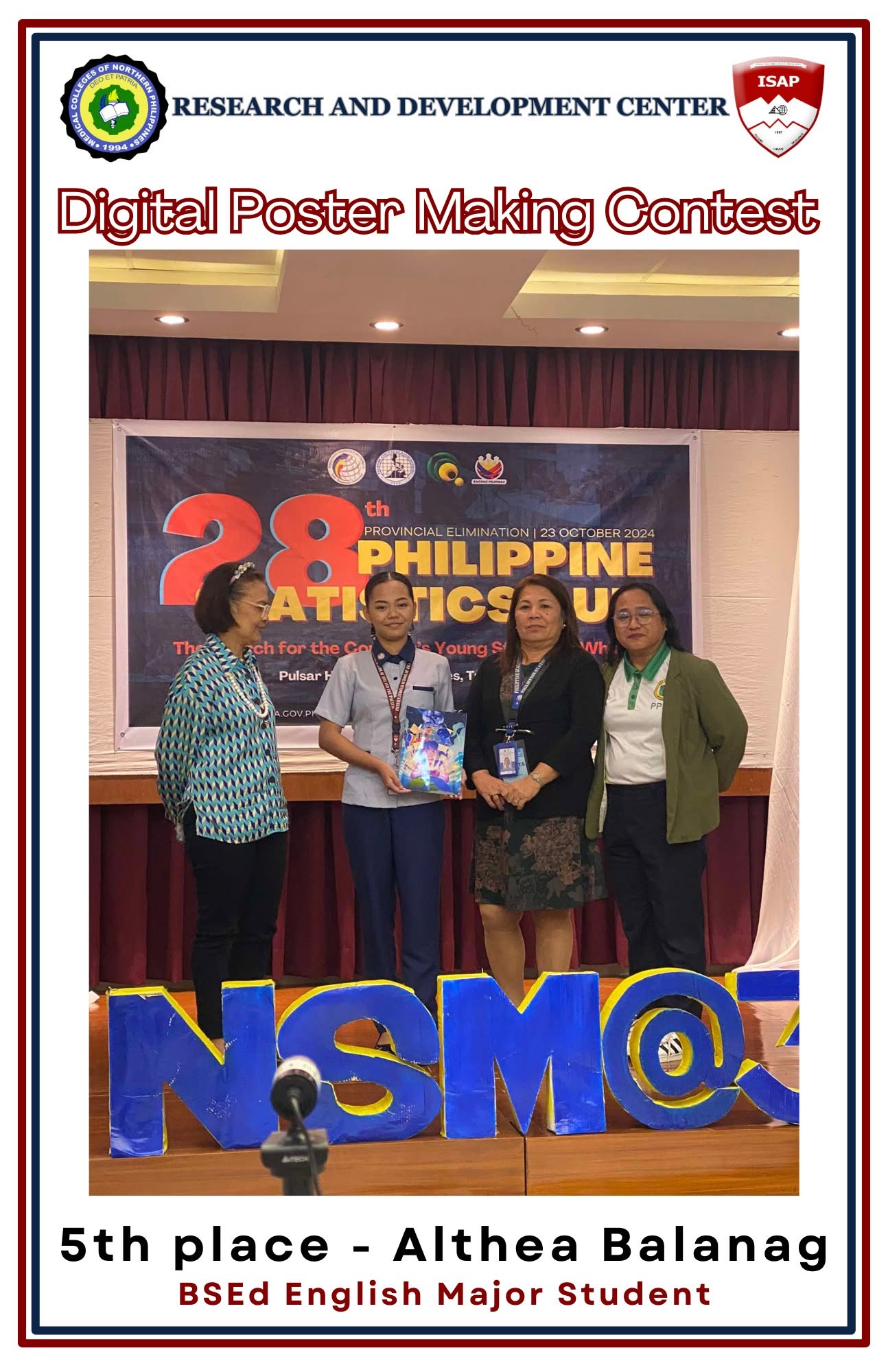 Digital Poster Making Contest 5th Place - Althea Balanag
