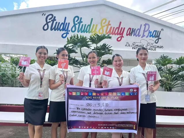 Group of Blance defending sustainable tourism research study
